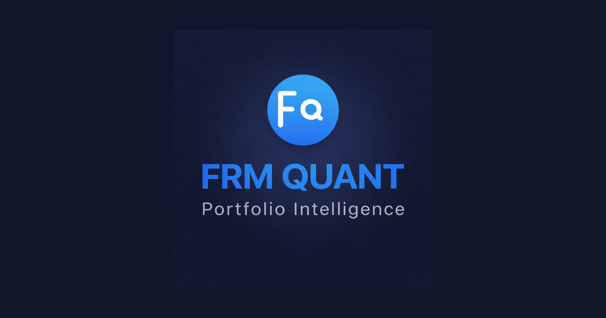 FRM QUANT - Portfolio Risk Analytics & Intelligence Platform